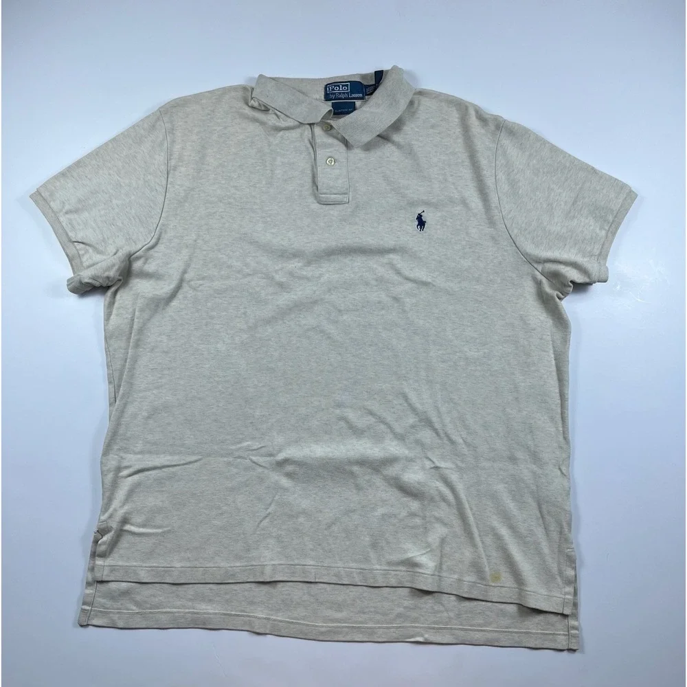 Lot of 7 Polo Ralph Lauren Mens XXL Custom Fit Short Sleeve Preppy Polo Shirts